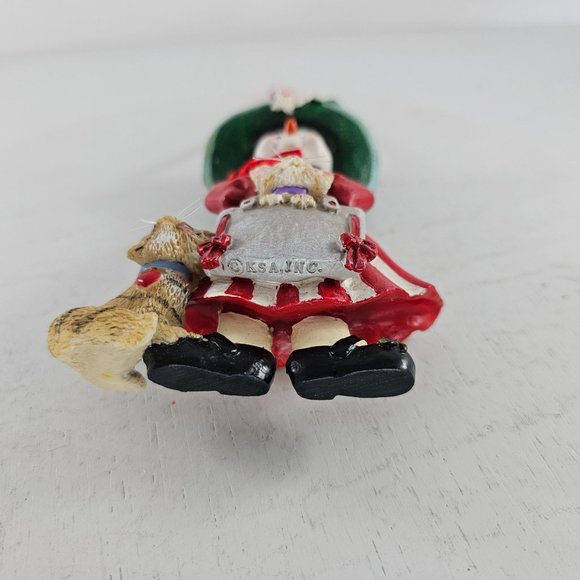 Kurt S. Adler Snowman Cat In Purse Christmas Ornament - Picture 6 of 8